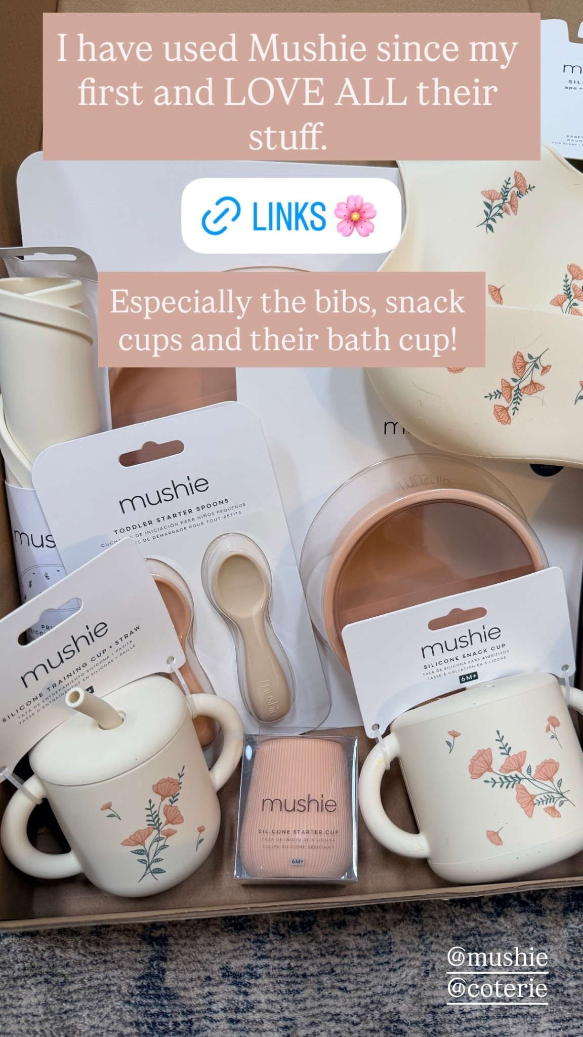 I have used Mushie since my first and LOVE ALL their stuff.  Especially the bibs, snack cups and their bath cup!

#LTKBump #LTKBaby #LTKmomlife