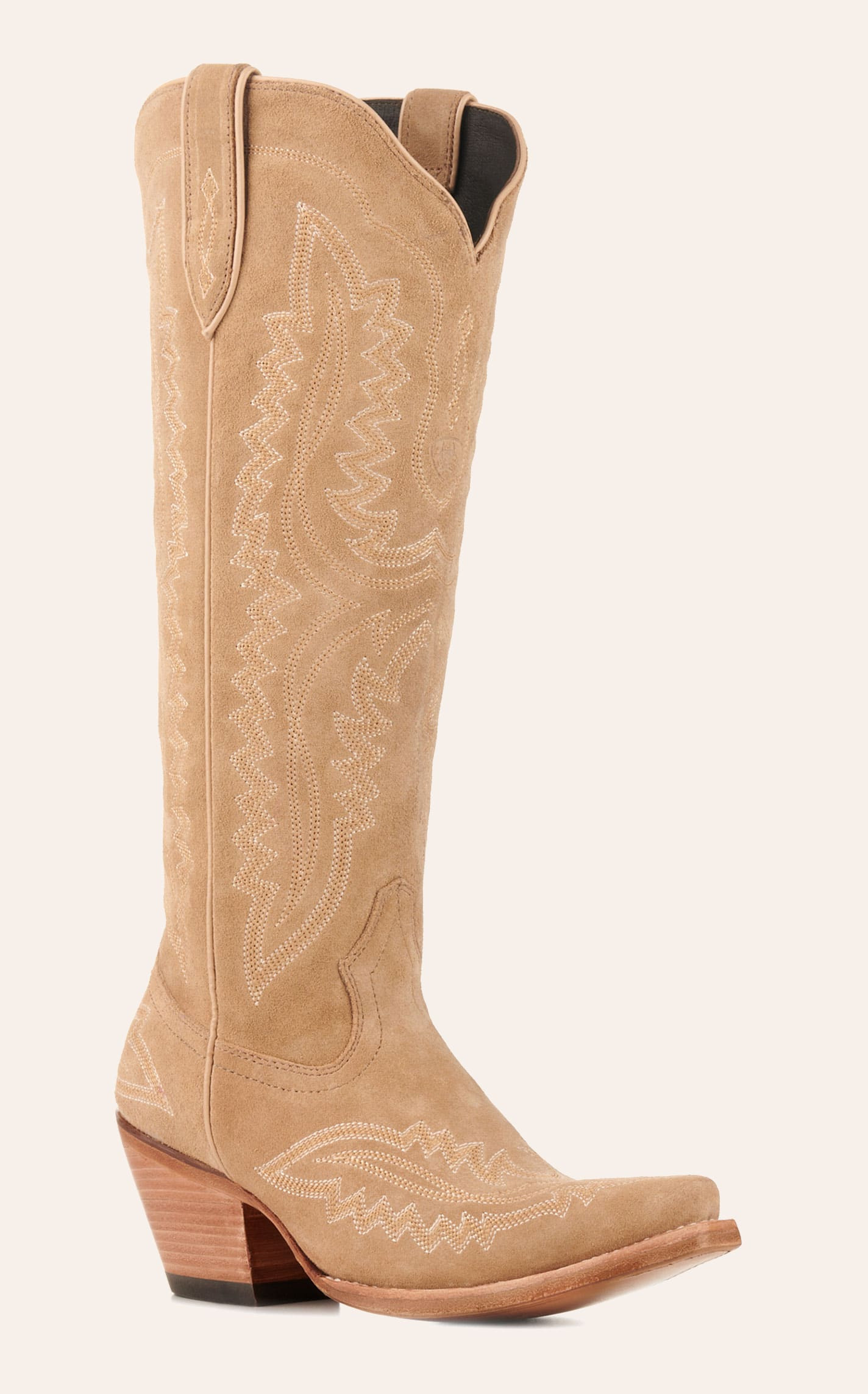 Ariat Women's Casanova Truly Taupe Suede Snip Toe Tall Cowboy Boots - 8.5xB - From Cavender's | Cavender's
