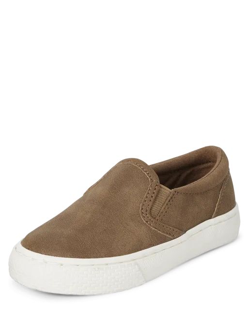 Toddler Boys Uniform Faux Leather Slip On Sneakers | The Children's Place CA - TAN | The Children's Place