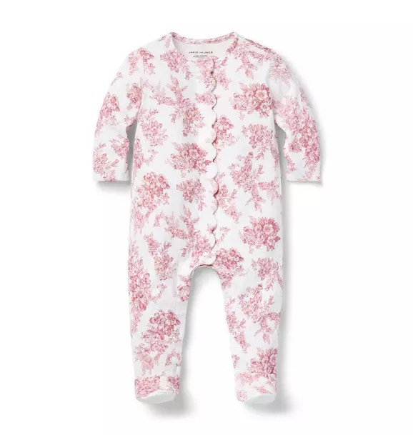 Baby Floral Toile Footed One-Piece | Janie and Jack