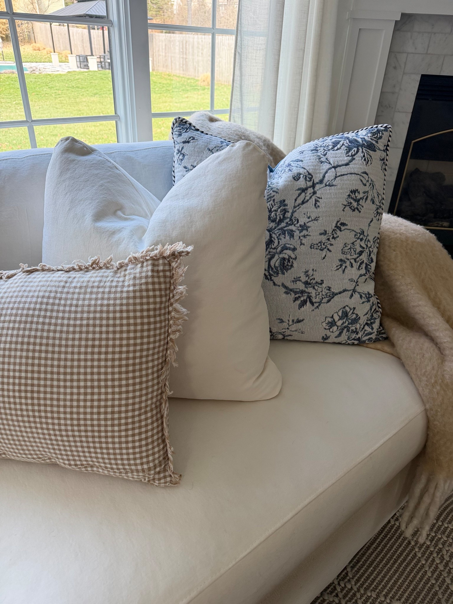 Sneak Peak! 
I added a bit of color to my family room decor for Spring!

Follow along to see how I organically infused blue into my neutral, white & beige space without it looking forced or disconnected 🩵  

PS: my new floral throw pillow has the most stunning shades of blue! The pillow cover is thick and high quality with a solid blue back and pretty braided piping detail. 

Oh and you don’t have to think about purchasing a pillow insert separately because this INCLUDES the insert!

. . . IT GETS BETTER! 👉🏻  it’s ON SALE right now at @target ! 

🏃🏽‍♀️ 🏃 RUN before they sell out! 🏃🏽‍♂️ 

#LTKSeasonal #LTKSaleAlert #LTKHome