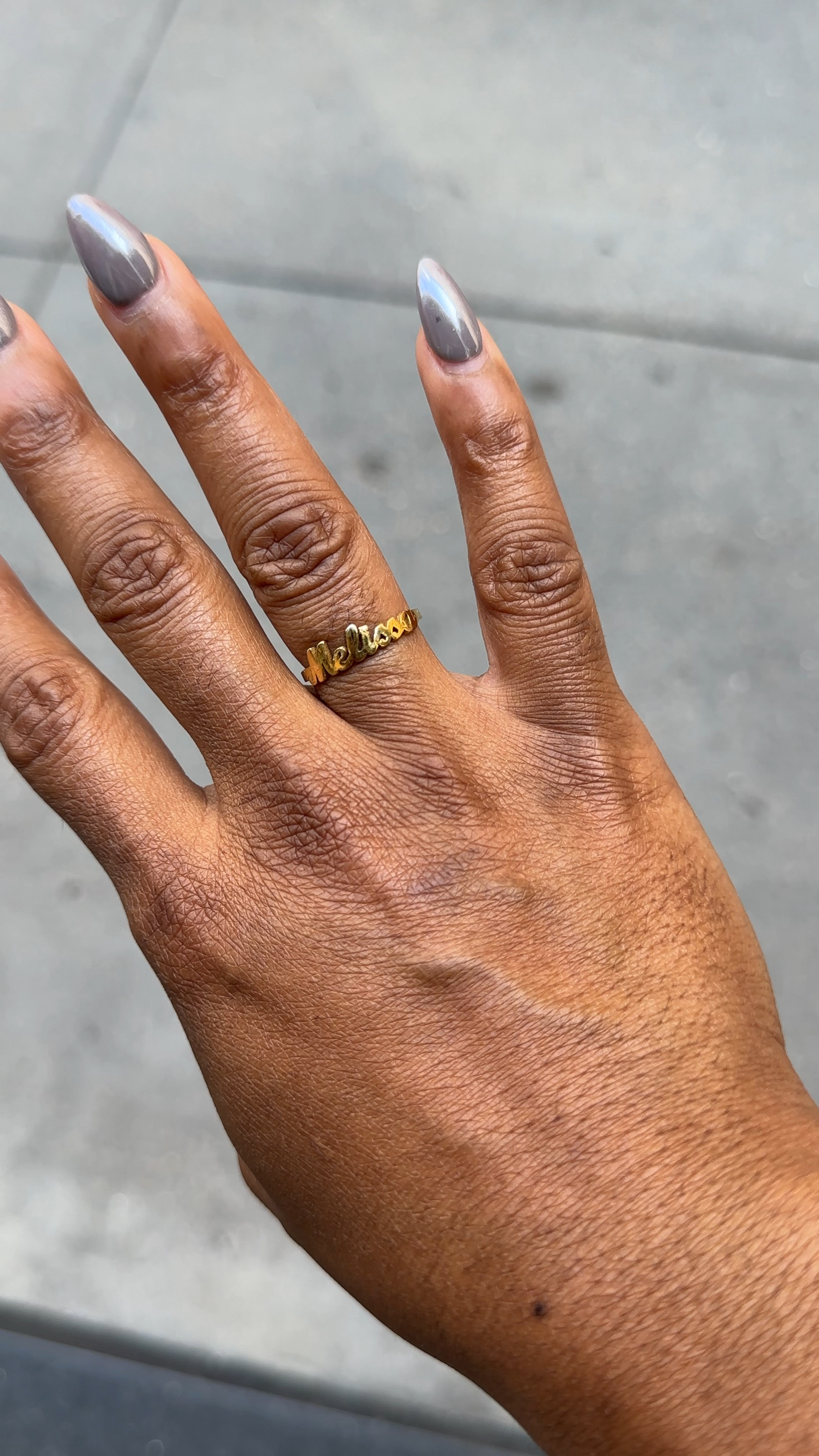 Obsessed with name ring from Oak and Luna. #jewelry #accessories #ring

#LTKVideo #LTKNYFW