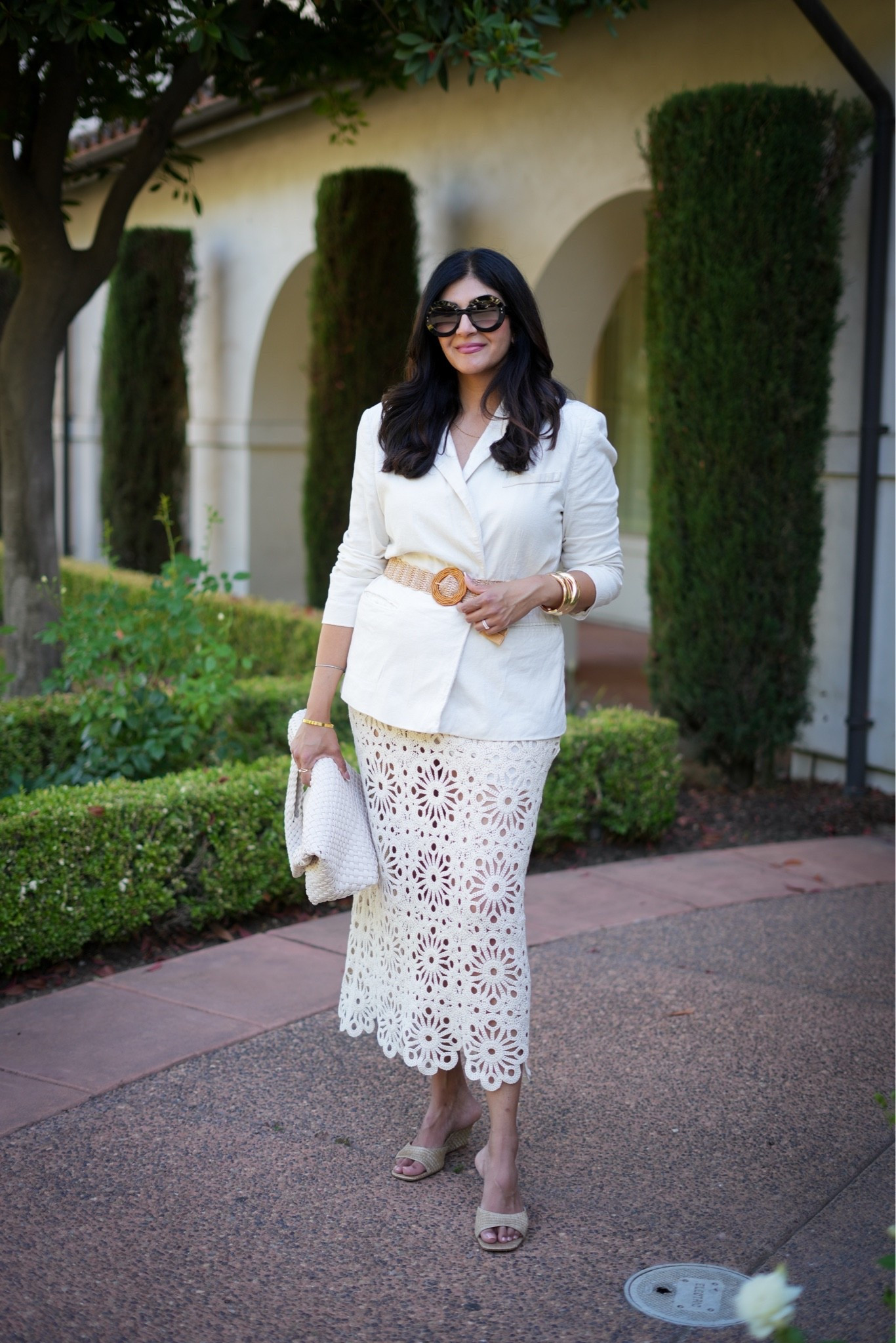 One outfit. So many summer plans. 🤍☀️

This monochrome cream look is the definition of elevated summer style. The crochet skirt adds texture, the linen blazer keeps it polished, and together they create a chic outfit that works for the office, summer weddings, engagement parties, bridal showers, and everything in between.

These are the kinds of versatile pieces I look for when building a wardrobe that works harder and looks expensive.

Shop the full look linked here. ✨

#SummerStyle #BusinessCasualStyle #SummerWorkwear #crochet #WeddingGuestOutfit #BridalShowerOutfit #OfficeStyle #LinenBlazer #ElegantStyle #summeroutfit @Revolve

#LTKootd #LTKWorkwear #LTKWedding