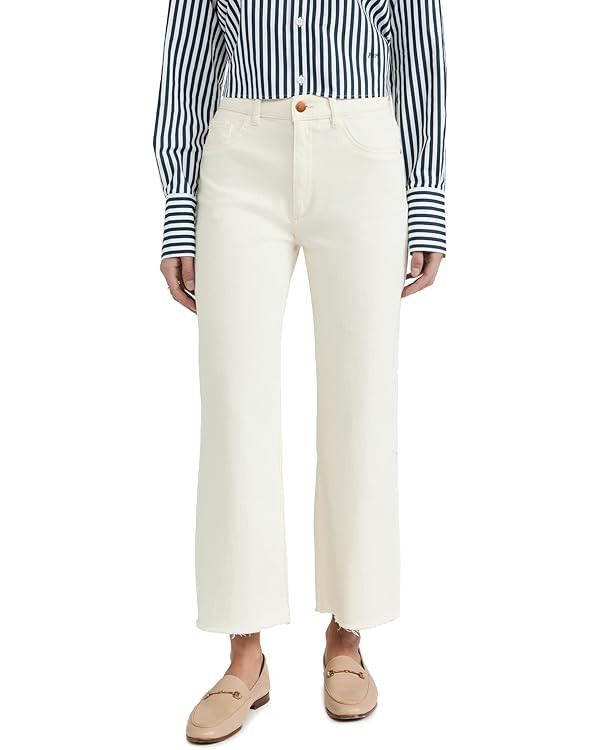 DL1961 Women's Hepburn Wide Leg High Rise Jeans | Amazon (US)