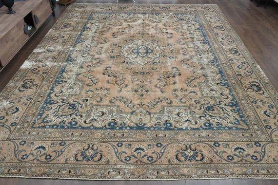 11x14 PERSIAN RUG TURKISH Rug Handmade Rug Vintage Rug - Etsy | Etsy (US)