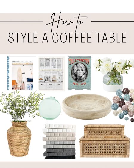 Steps to styling a coffee table

1. Place a wood bowl on top of two covered books. 

2. Add filler to the bowl. I love glass decorative balls but if you have kids, use rattan balls.

3. Style a vase with faux or real flowers or greenery. 

4. Flank that pairing with a coffee table book that matches your decor or cane boxes. 

#coffeetable #coffeetablestyling 

#LTKhome
