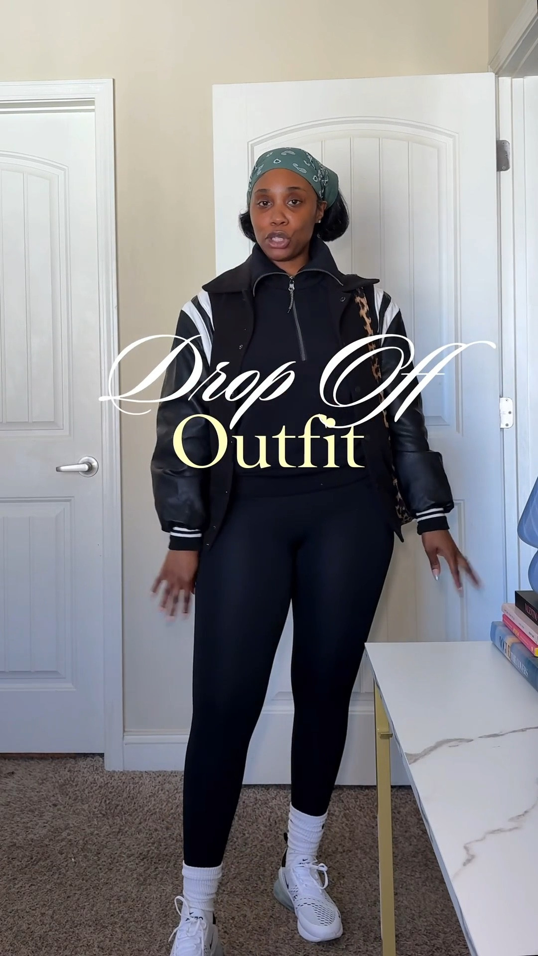 What I wore to drop off/pick up. I’m usually not a leggings girl because I don’t like skin tight clothes, but these ones from @spanx are really comfortable. I'm wearing large in top and leggings 

#LTKootd #LTKmorningroutine #LTKMidsize