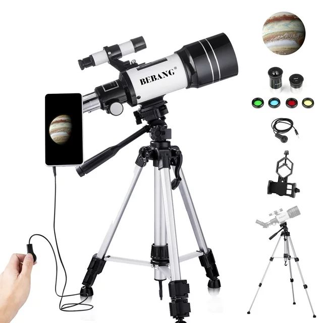 BEBANG 70mm Telescope for Kids Beginners Adults,  Professional Refractor Telescope for Astronomy,... | Walmart (US)