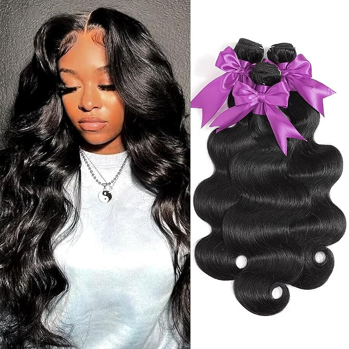 12A Human Hair Bundles 16 18 20 Inch Body Wave Bundles Human Hair 100% Unprocessed Brazilian Virg... | Amazon (US)