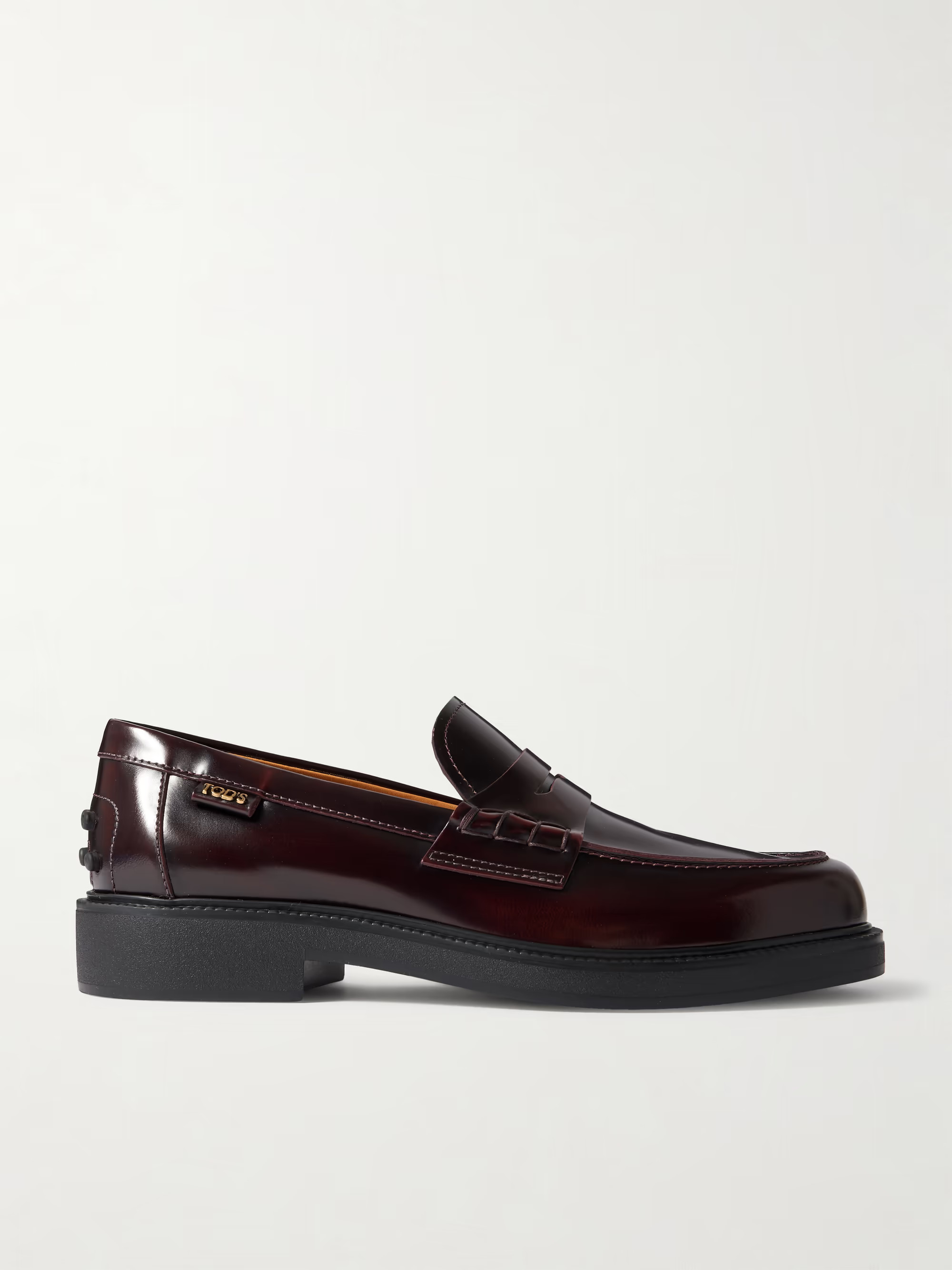 Glossed-leather loafers | NET-A-PORTER APAC