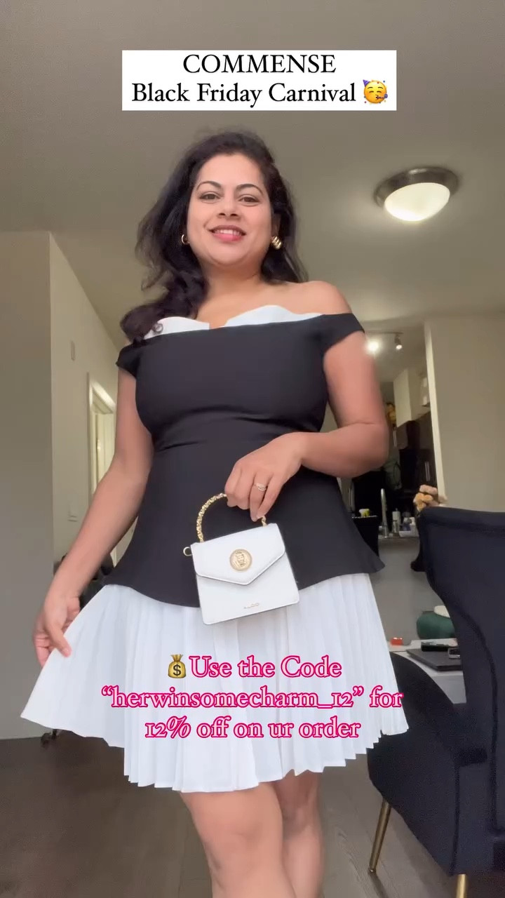 @commense.official Black Friday Carnival is here! 🎉 
Shop the best deals, steal the hottest styles, and treat yourself to unbeatable discounts. Don’t miss out on this shopping extravaganza! 
💰Use the code “herwinsomecharm_12” for a 12% off on ur order at Commense. 

Outfit deets:
Patchwork Off Shoulder Pleated Mini Dress
Product ID : OA240109049

Overfold Off-Shoulder Mesh Long Sleeve Long Dress
Product ID: OA230708100

Side Split PU Leather Midi Skirt
Product ID: OA240816175

#BlackFridayCarnival #ShopTheDeals #commense #blackfridaysale #commensereview #blackfridayshopping