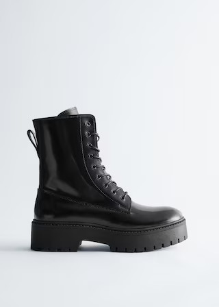 Lace-Up Leather Boots | & Other Stories UK
