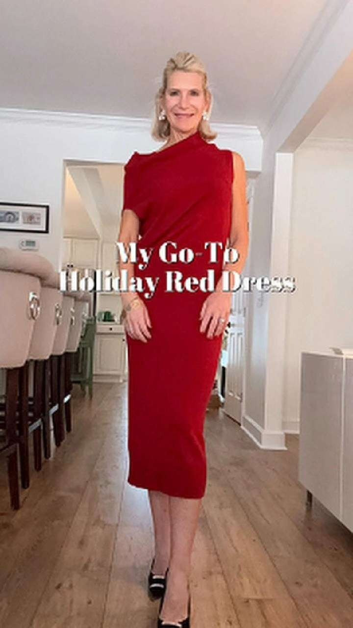 Whether it’s Christmas dinner or a holiday party, this red dress always works. Easy, flattering, and one of those pieces you can count on every season. 

 #LTKHoliday #LTKgrwm #LTKootd