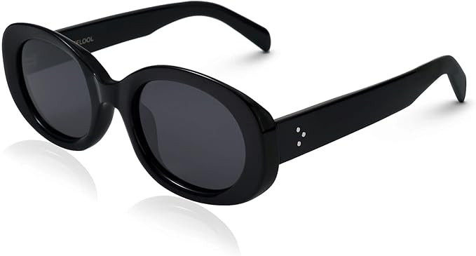 Zeelool Retro Oval Sunglasses for Women Polarized UV400 Protection 90s Sunglasses Vintage Shades | Amazon (US)