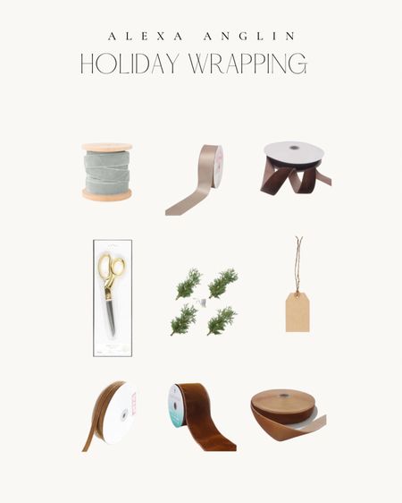 Holiday gift wrapping // Christmas gift wrapping // Christmas ribbon // gift wrapping 

#LTKSeasonal #LTKHoliday