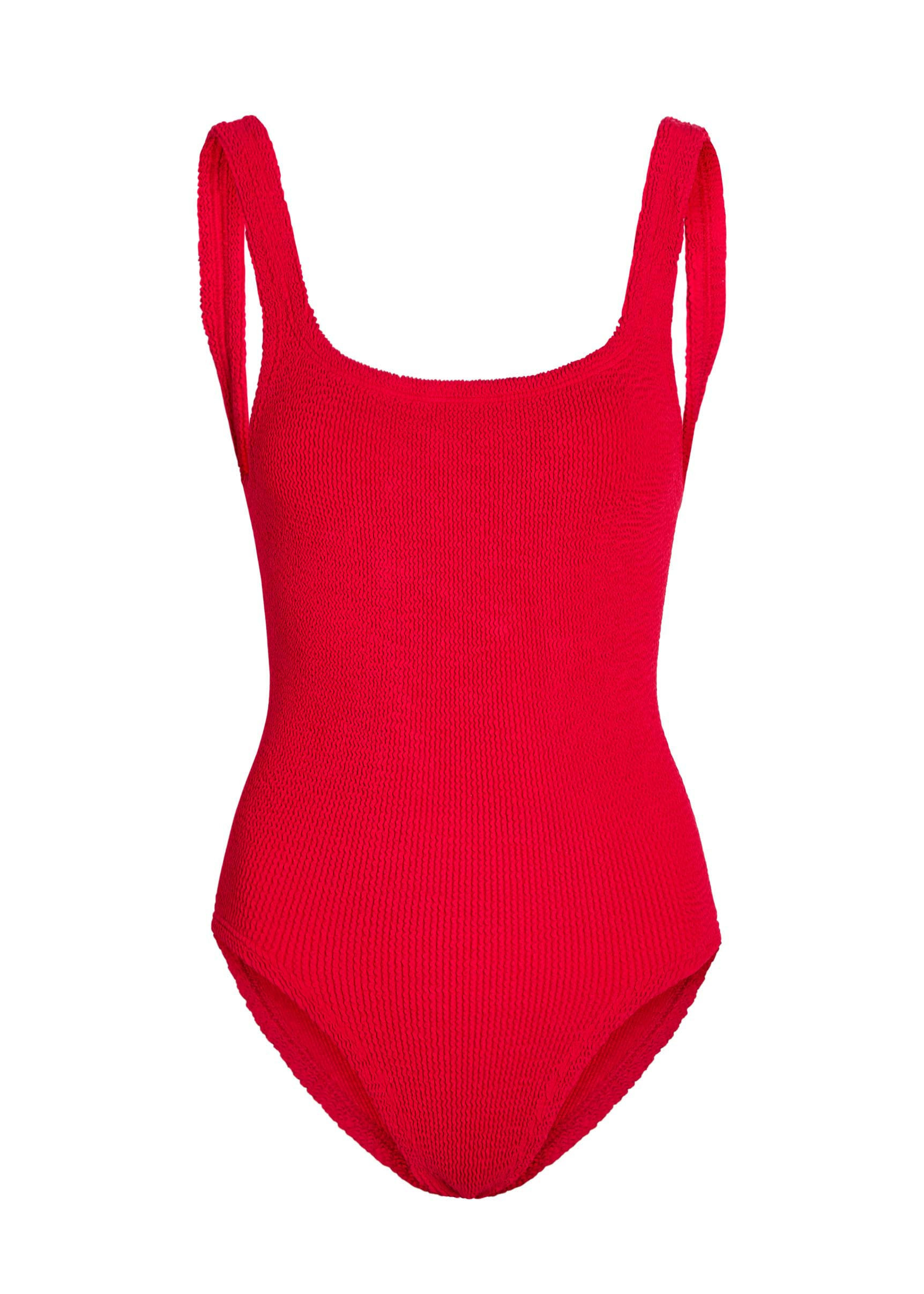 Coverage square-neck crinkle swimsuit | Harvey Nichols