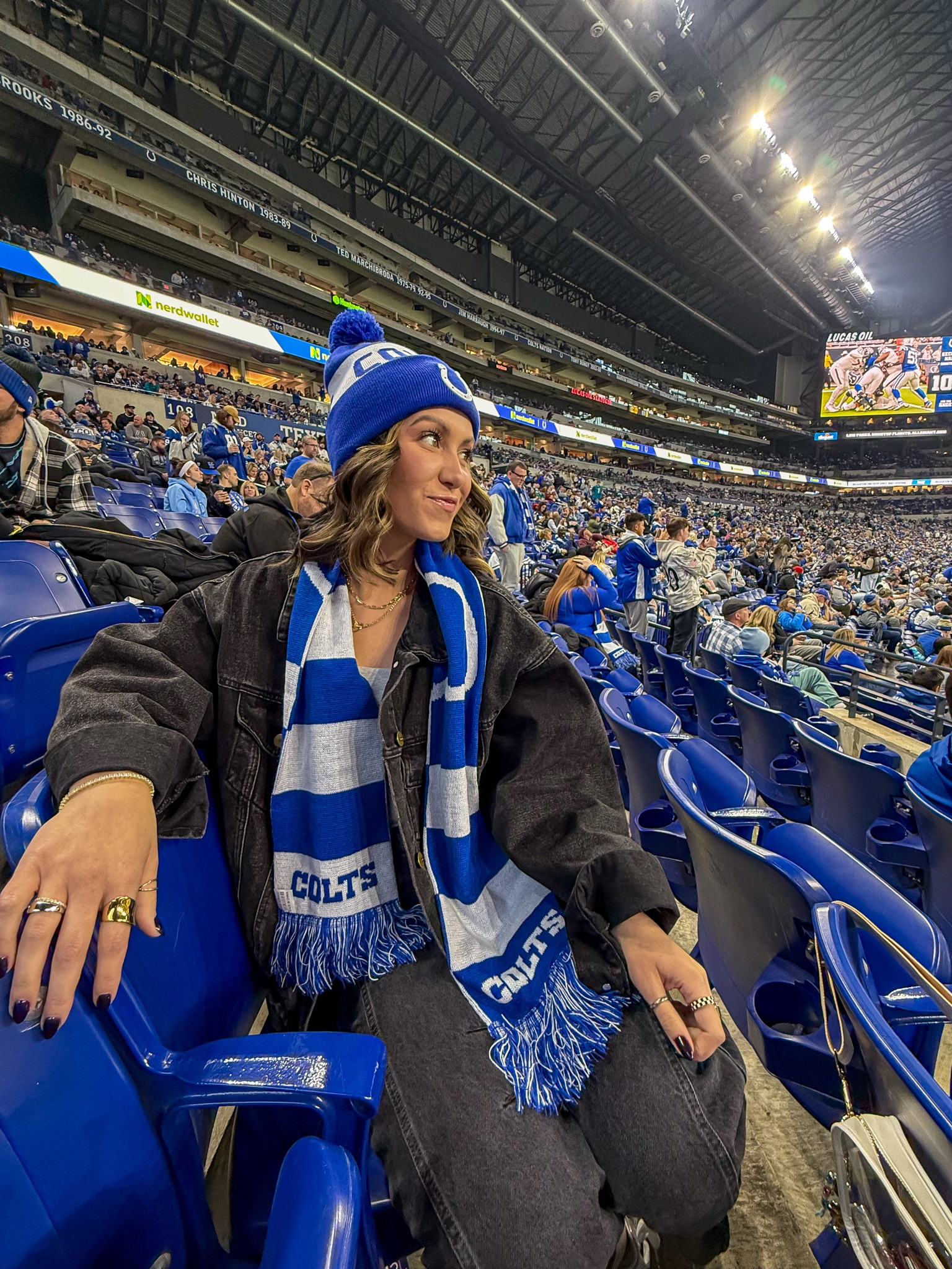 Colts game day outfit 💙✨

#LTKStyleTip #LTKFindsUnder100 #LTKSeasonal