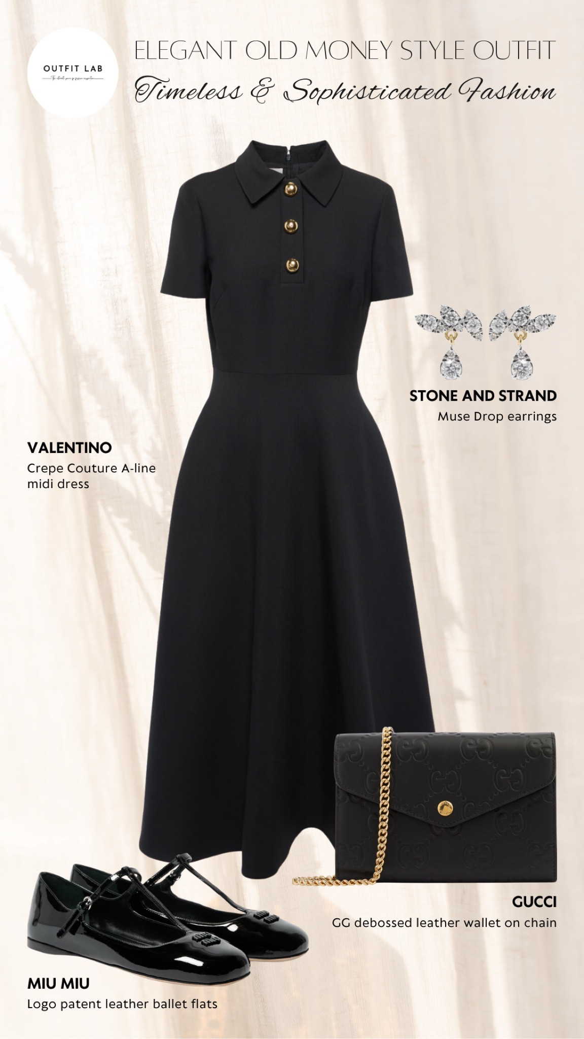 Shop Now: Elegant Old Money Style Outfit - Timeless & Sophisticated Fashion

Embrace timeless elegance with this old money style outfit, perfect for showcasing sophistication and class. Featuring a luxurious Valentino dress, this ensemble exudes refined charm. Complete your look with chic Miu Miu flats and a stylish Gucci wallet on chain for a touch of understated glamour. Adorn yourself with Stone and Strand earrings to add a subtle sparkle. Shop now for these sophisticated and timeless pieces to elevate your wardrobe!

#LTKStyleTip #LTKParties #LTKWorkwear