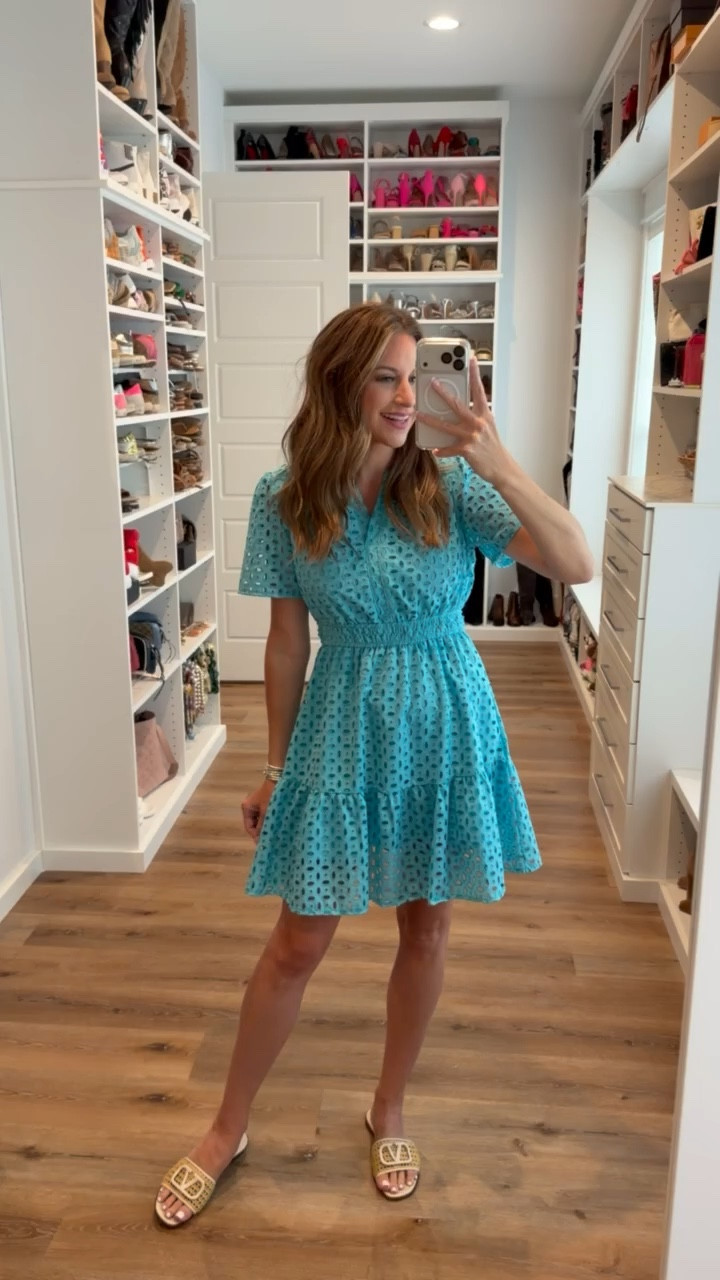 In a small dress, sandals and accessories - fits tts.

#LTKgrwm #LTKSeasonal #LTKootd