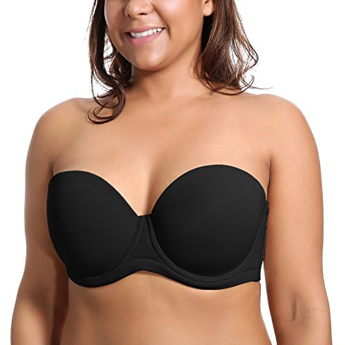 DELIMIRA Women's Underwire Contour Multiway Full Coverage Strapless Bra Plus Size | Amazon (US)
