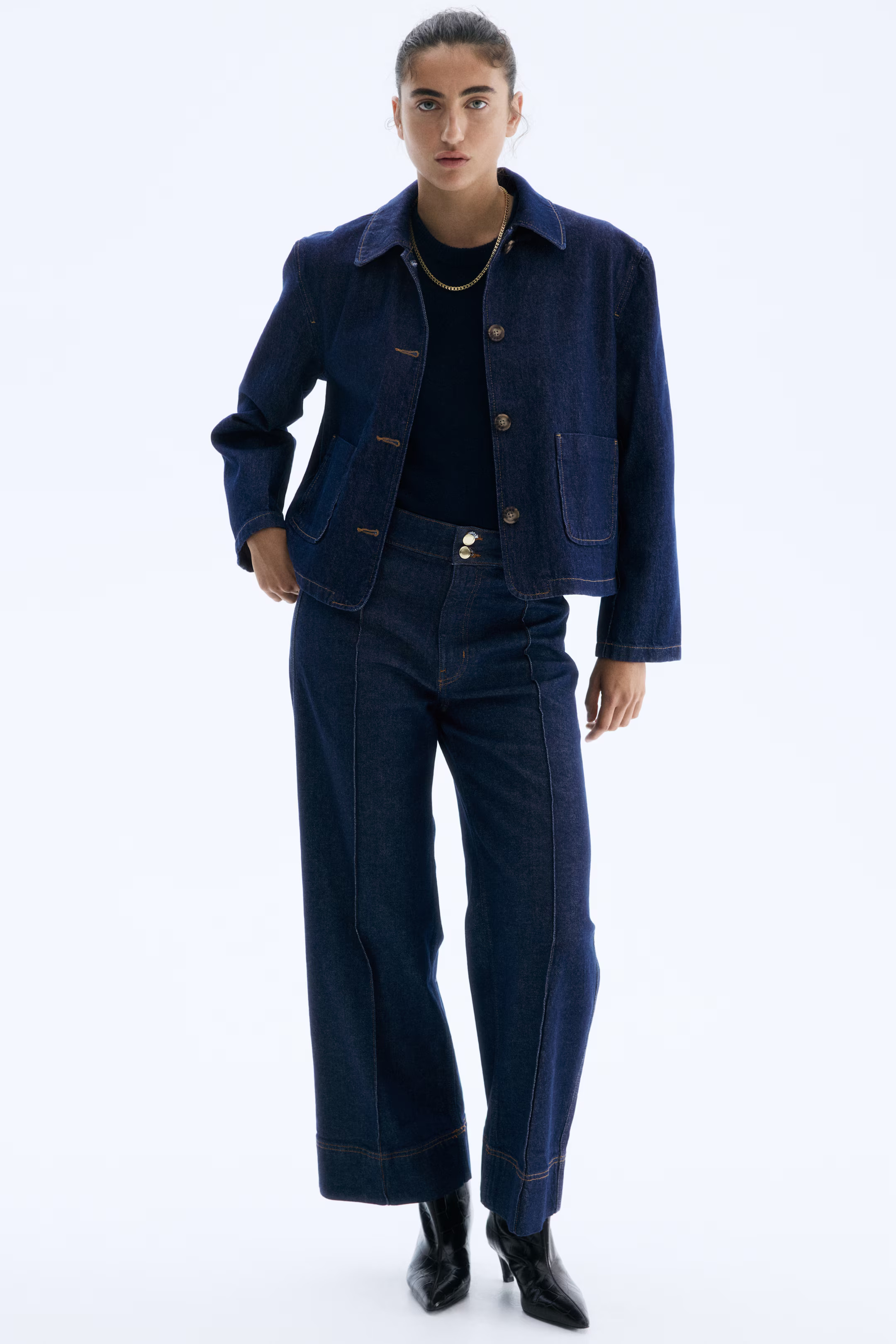 Twill Jacket with Collar | H&M (US + CA)