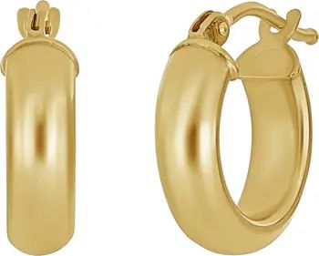 Essentials 14K Gold Smooth Hoop Earrings | Nordstrom
