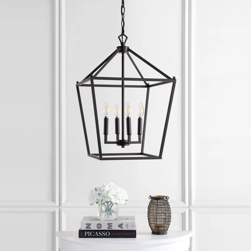 Maggiemae 4 - Light Lantern Geometric Chandelier | Wayfair North America