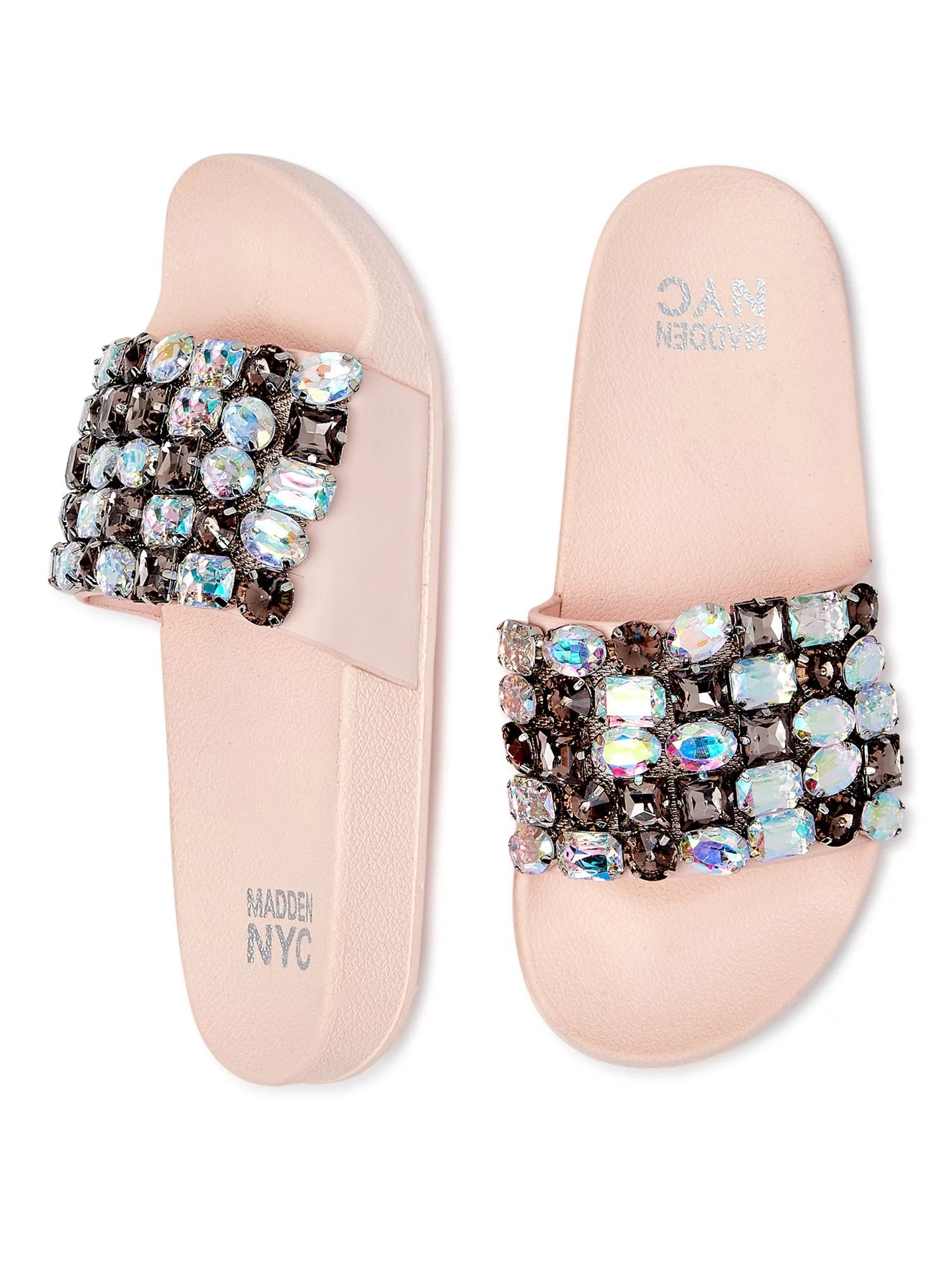 Madden NYC Women's Embellished Lug Footbed Sandals - Walmart.com | Walmart (US)