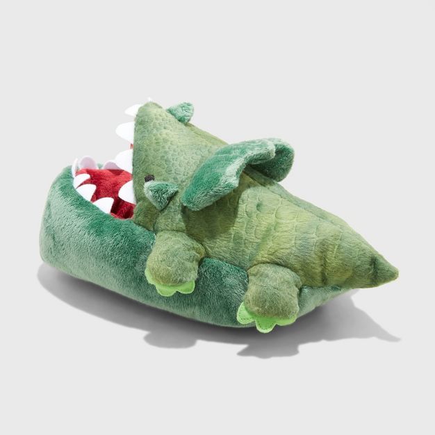 Kids' Dylan Ankle Biter Slippers - Cat & Jack™ Green | Target
