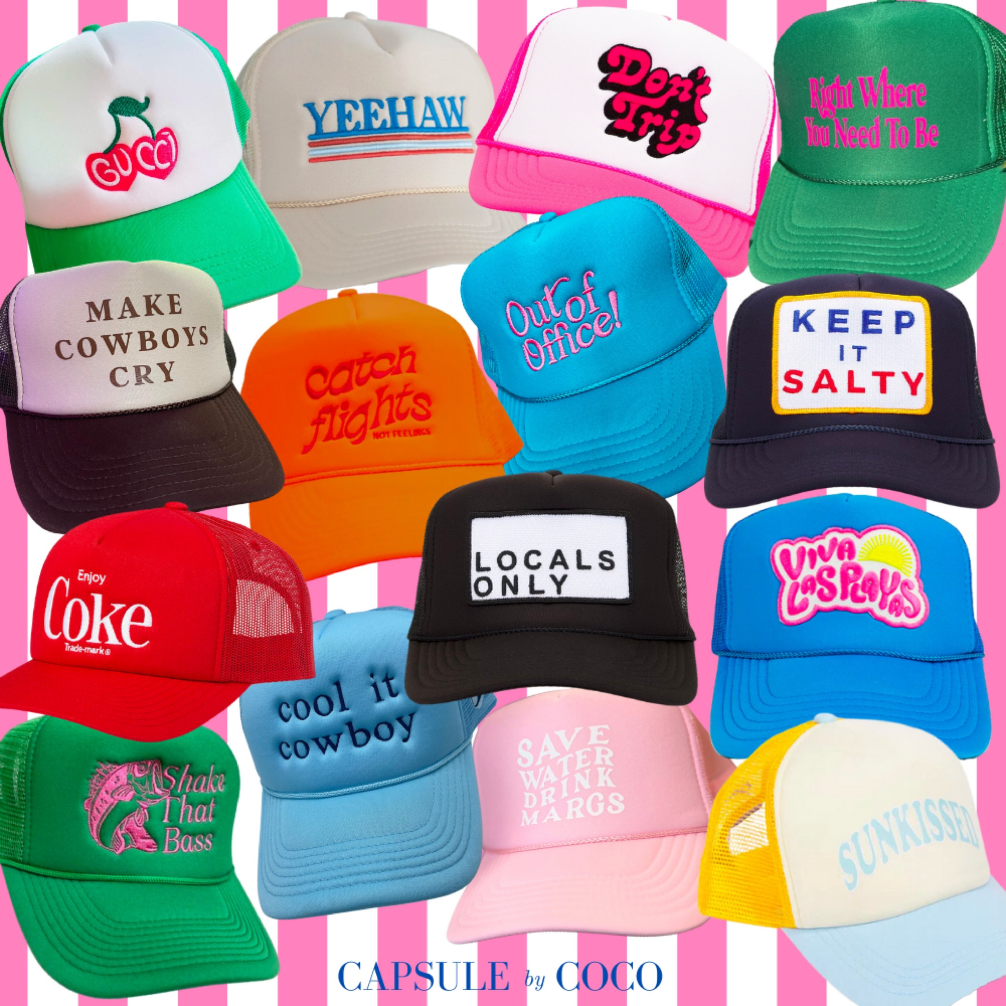 TRUCKER HATS 🧢 

Preppy trucker hat, preppy summer, preppy hats, fun trucker hats, neon trucker hat, trucker hats, summer hat, Capsule By CoCo, CapsuleByCoCo

#LTKFind