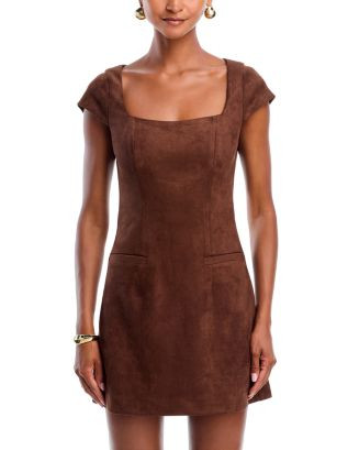 Faux Suede Cap Sleeve Shift Dress - Exclusive | Bloomingdale's (US)