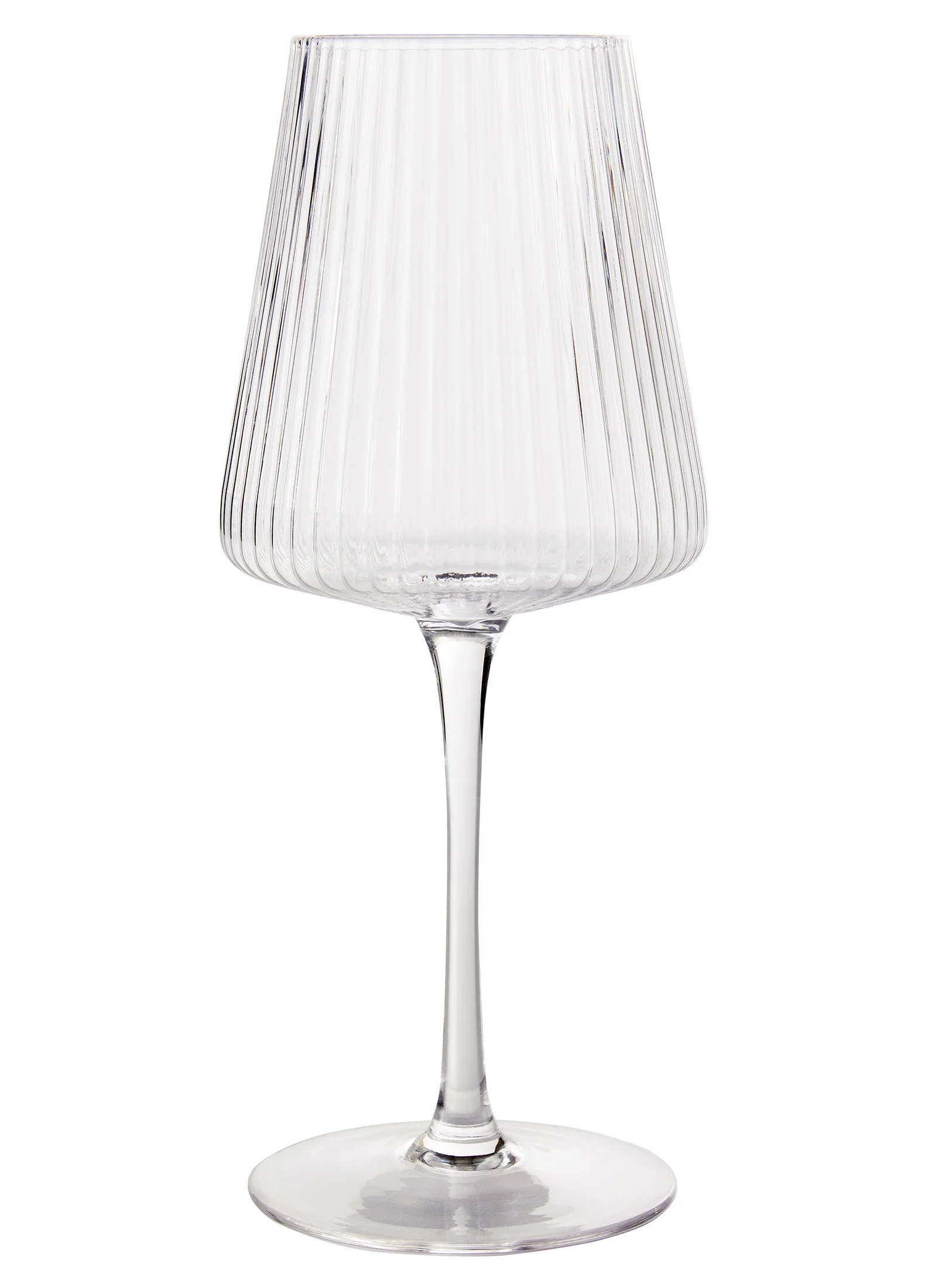 Better Homes & Gardens Glass 17 oz Ribbed Wine Glass, Clear | Walmart (US)