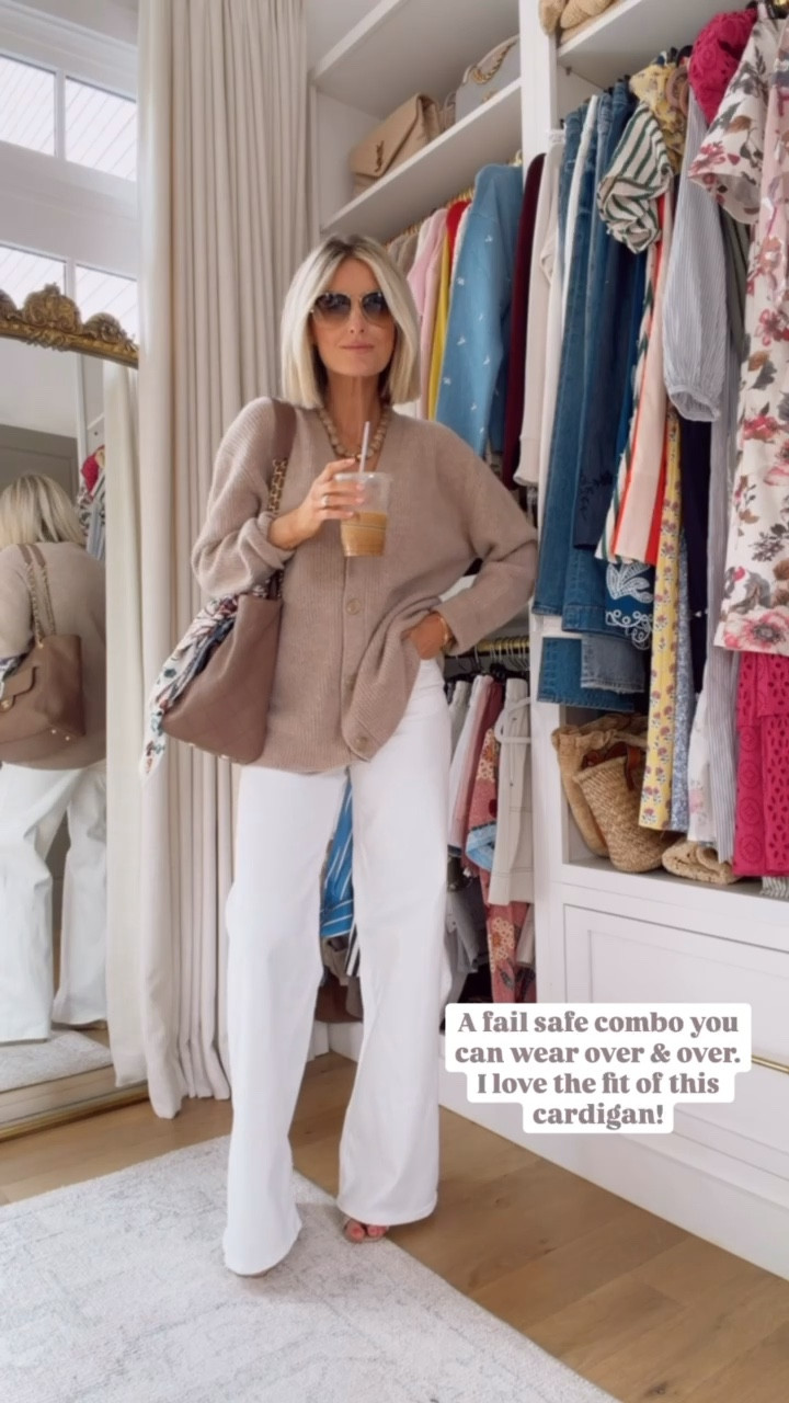 Always pulling for neutrals! 😍 This oversized cardigan has been a staple for me, & I cannot get over these white jeans I just got! They’re from Target! 👏🏼 Wearing XS/4! Loverly Grey, spring outfit, white jeans, white denim, spring wedge, cardigan

#LTKootd #LTKSeasonal