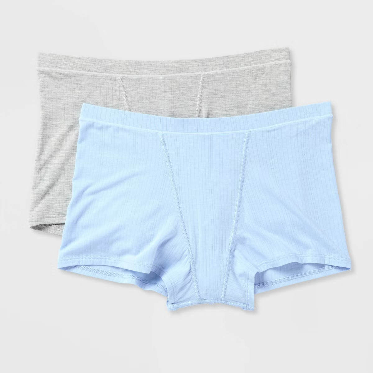 Women's 2pk Modal Blend Boy Shorts Underwear - Auden™ Heather Brown/Pink XS | Target