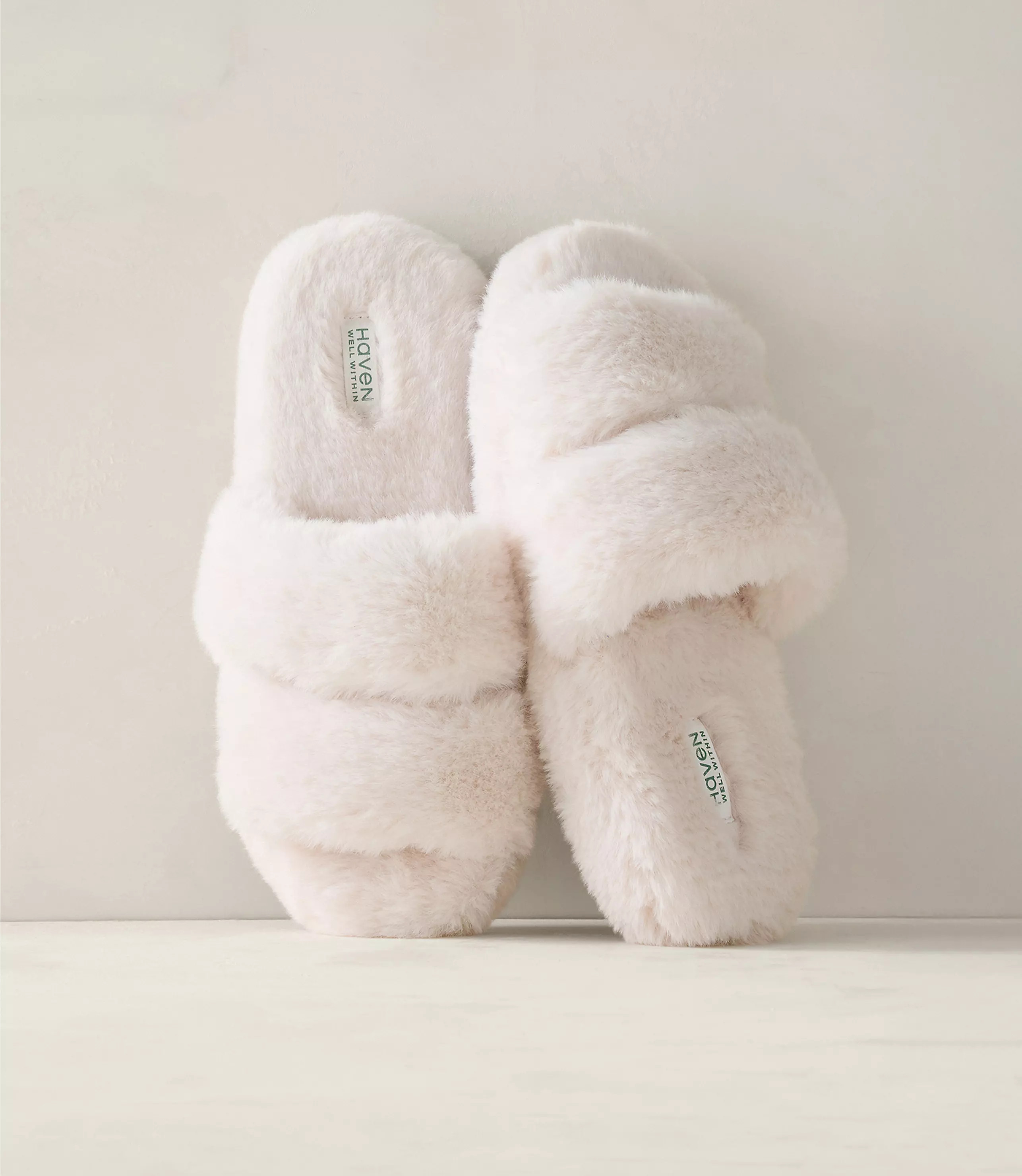 Haven Well Within Faux Fur Banded Slippers | LOFT