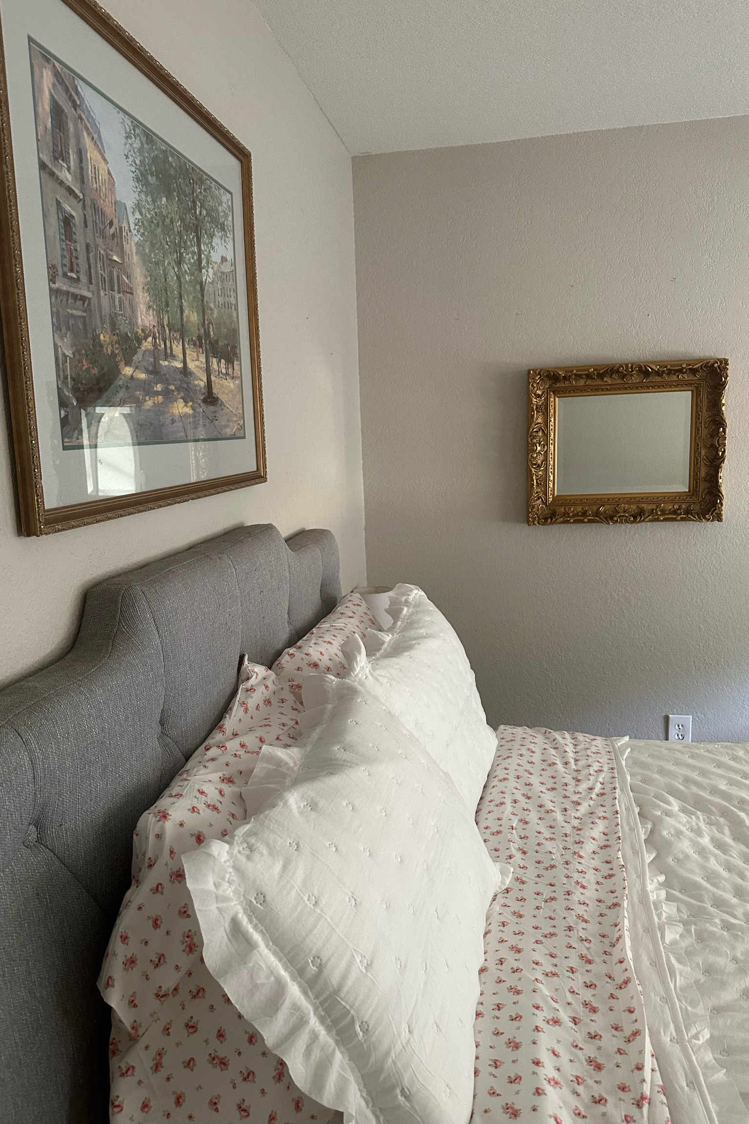 Amazon home 🤍 most of my guest room is from amazon that I got during prime. Trying to do a cottage core 19th/early 20th century feel.
Mirror and frame is thrifted 

#LTKhome #LTKstyletip #LTKsalealert