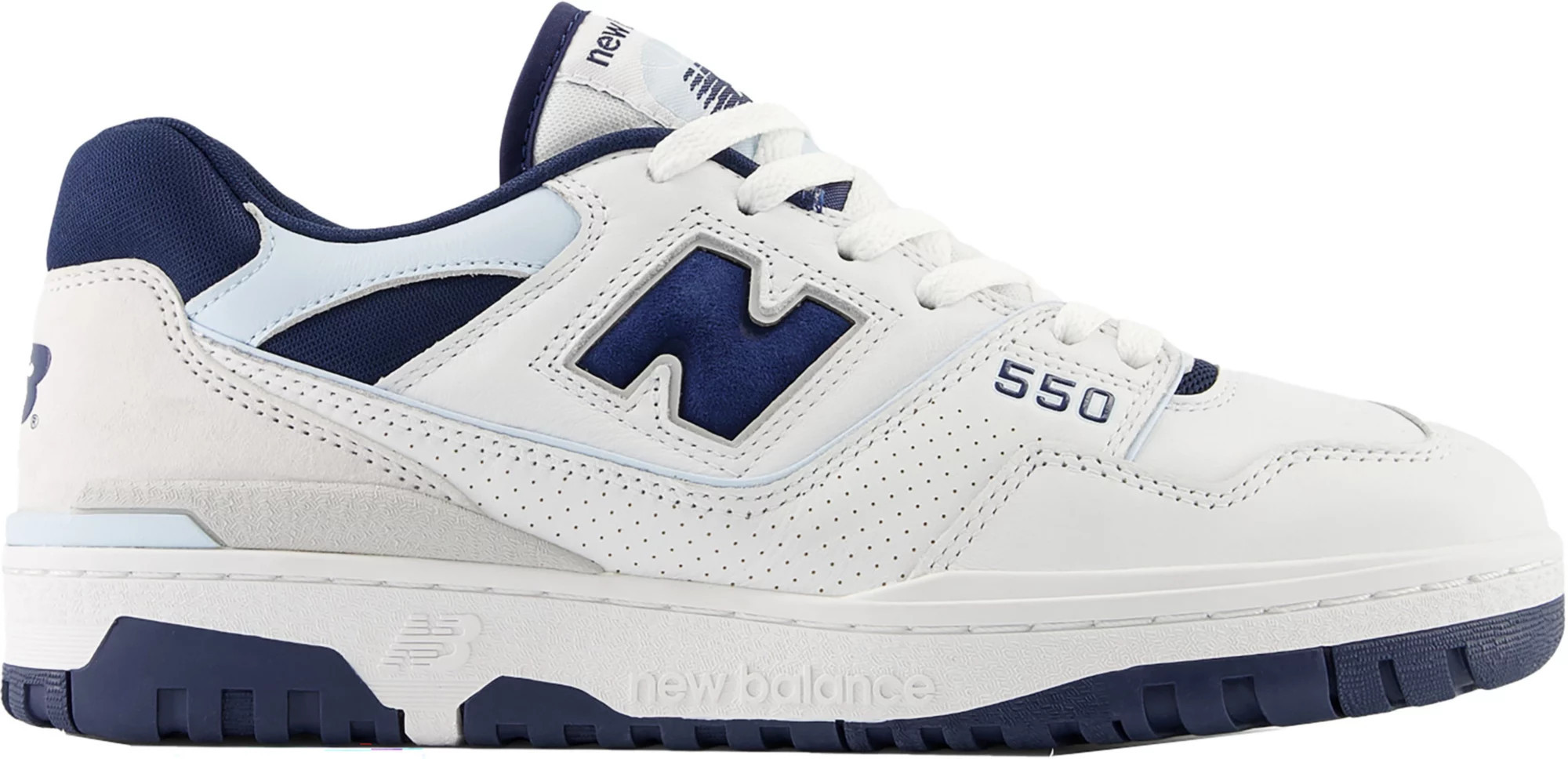 New Balance 550 Shoes, Men's, M8.5/W10, White/Navy | DICK'S Sporting Goods