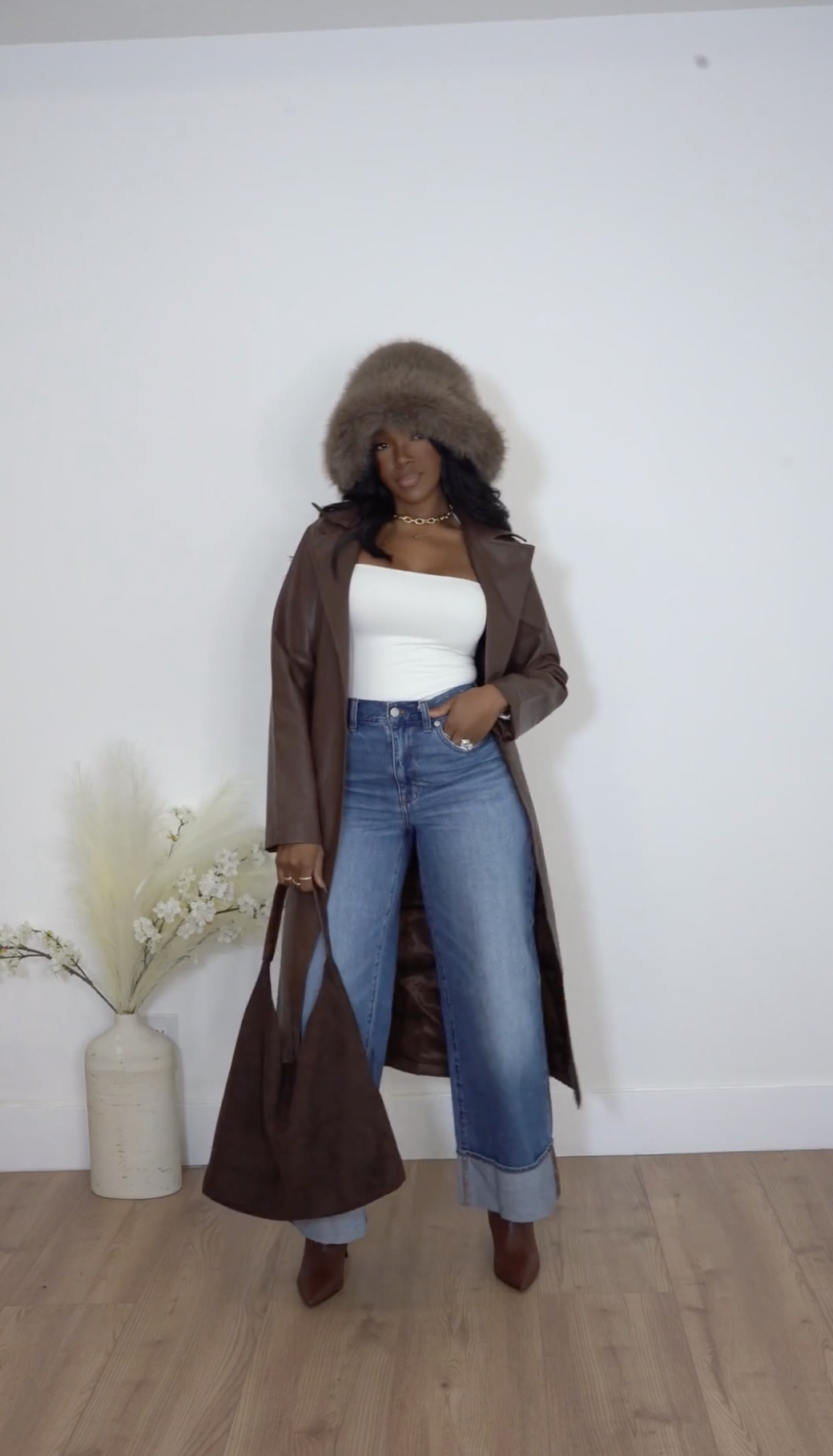 This hat and jacket is pulling the entire look together! 
Size small I’m 5’4 | 140lbs | 36D -27 -40 IG & YT: kirasfashionfinds TT: kiraabboud
 

 #LTKSeasonal #LTKFindsUnder50 #LTKStyleTip