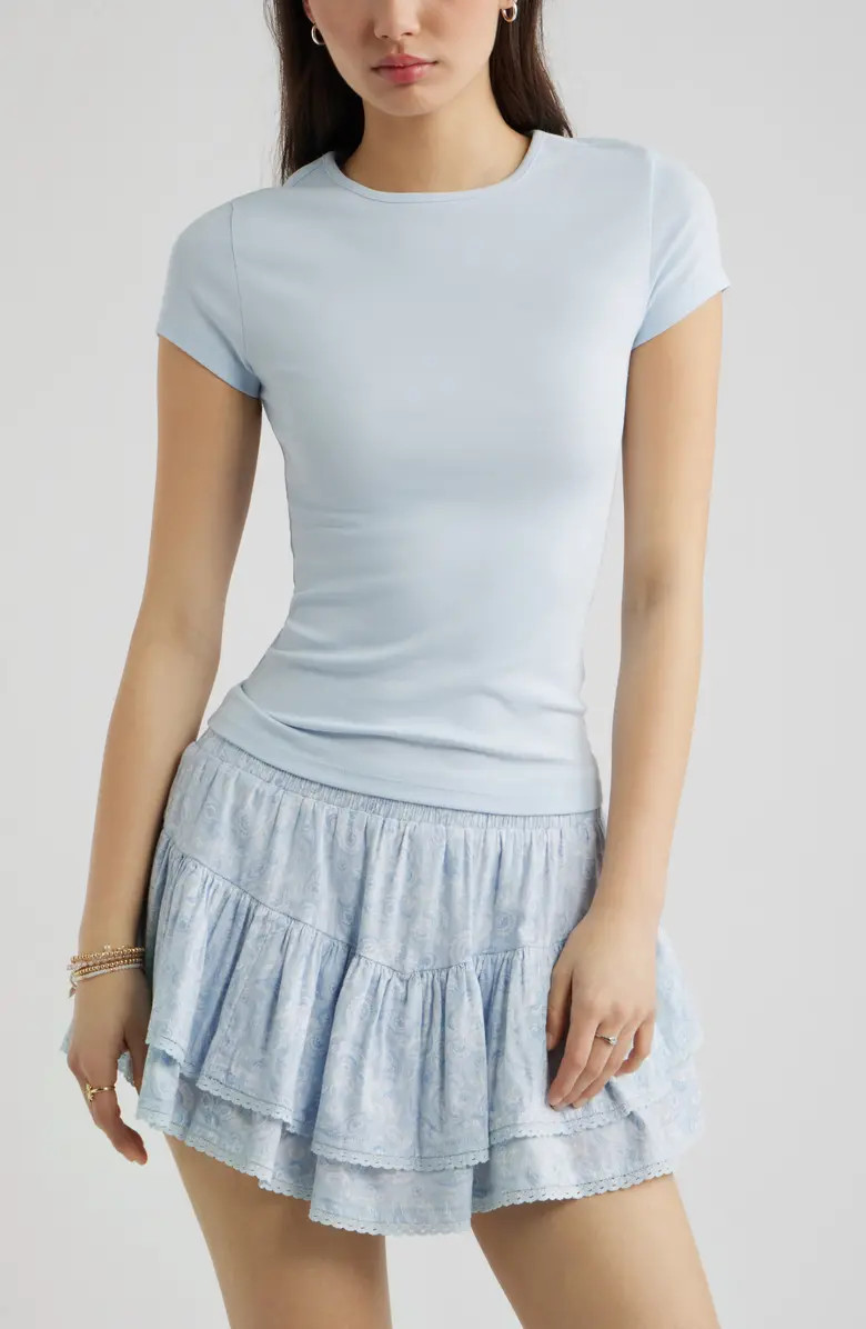 Stretch Cotton Blend Crewneck T-Shirt | Nordstrom