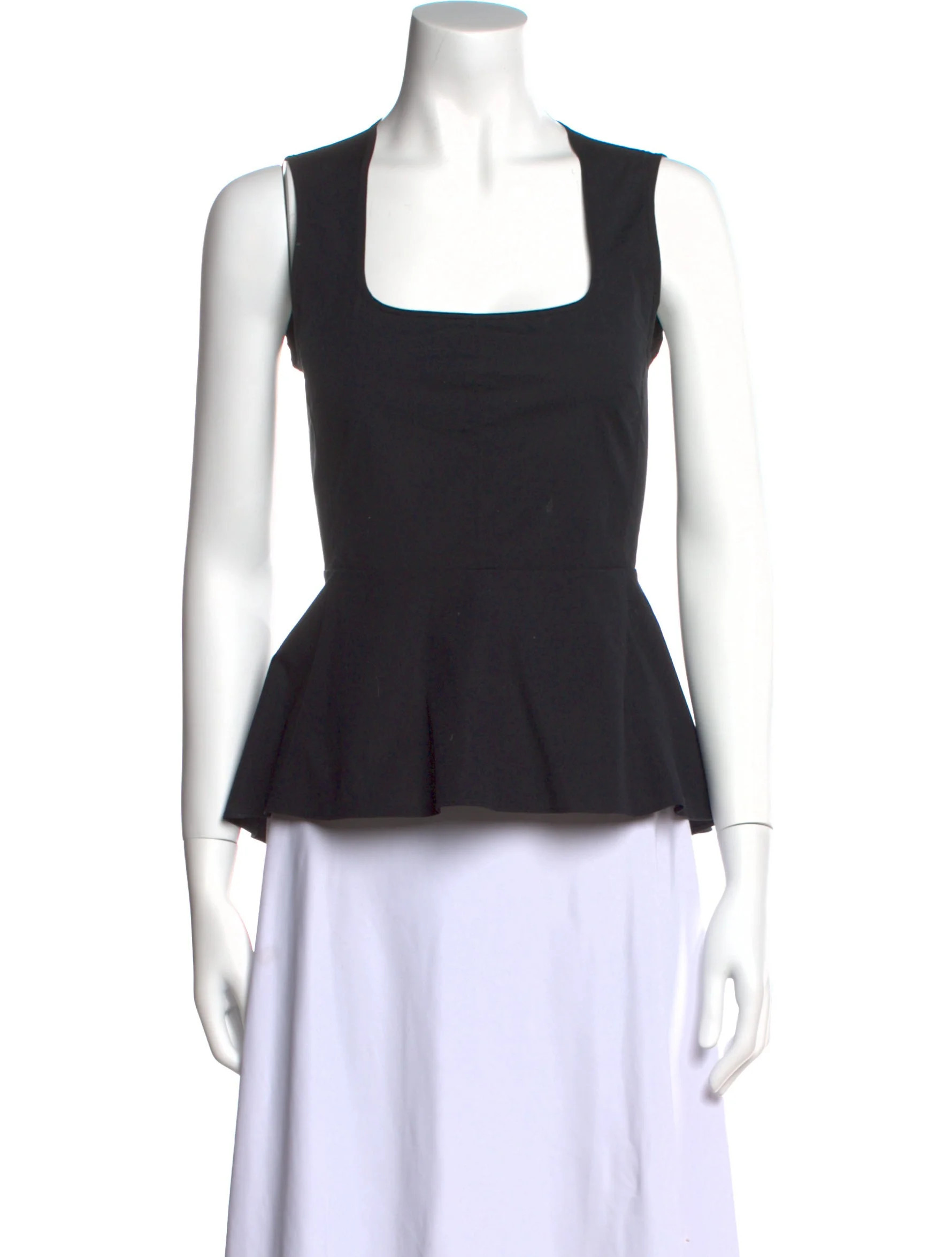 Square Neckline Sleeveless Blouse | The RealReal