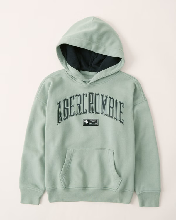 oversized logo hoodie | Abercrombie & Fitch (US)