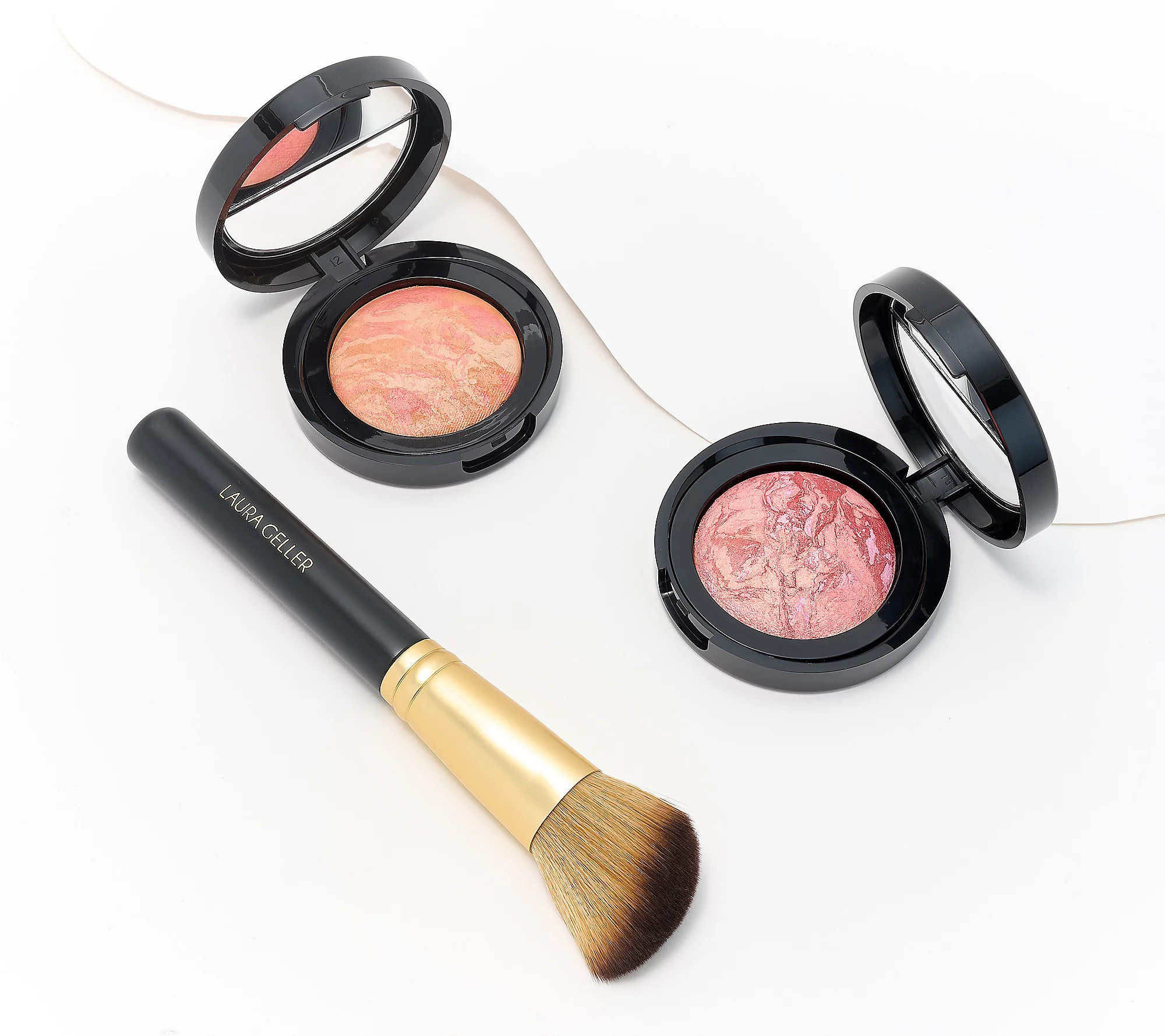 Laura Geller Blush & Brighten Duo with Brush | QVC