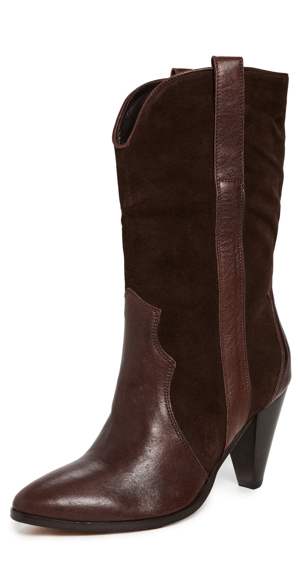 Free People Feather Heel Boots Chocolate 7 | Shopbop