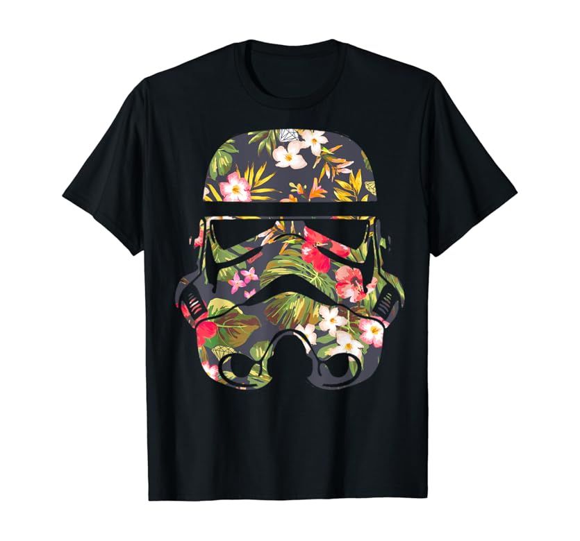 Star Wars Tropical Stormtrooper Floral Print Graphic T-Shirt | Amazon (US)