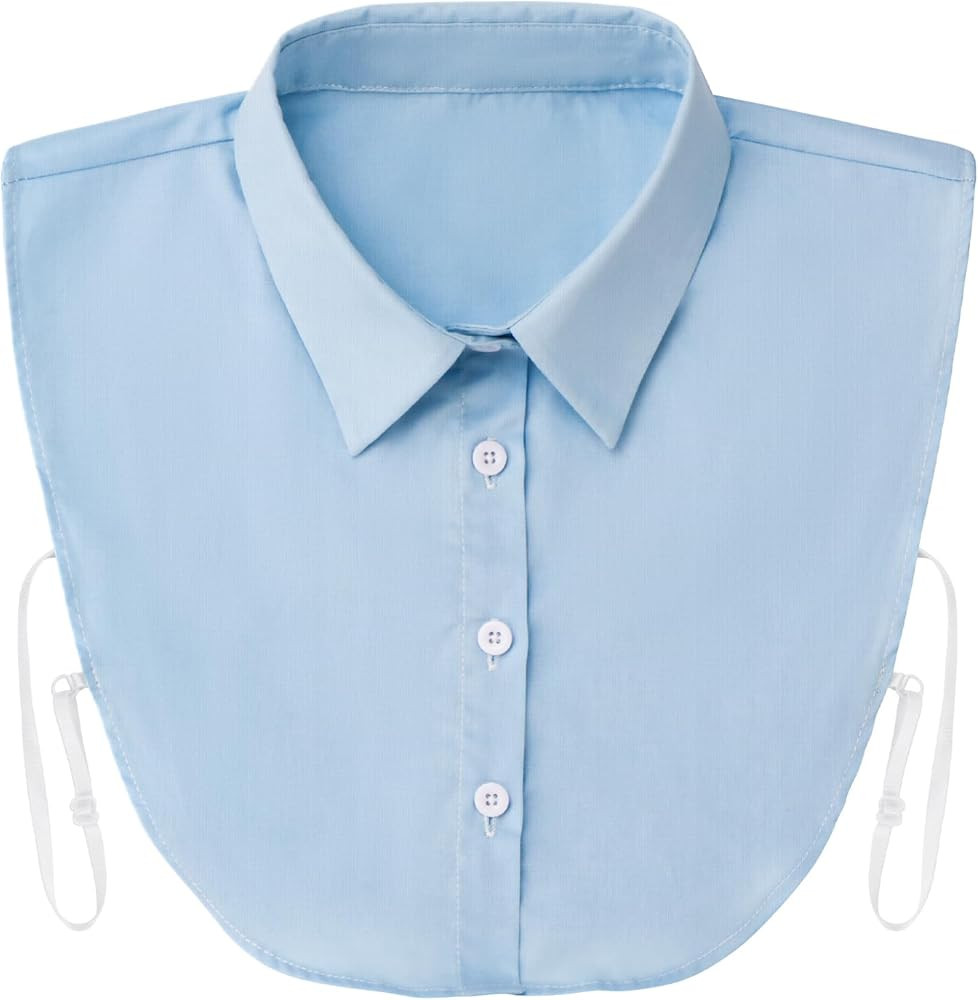 Kalkehay Detachable Dickey Collar Blouse for Women, Fake Half Shirts Faux False Collar for Girls ... | Amazon (US)