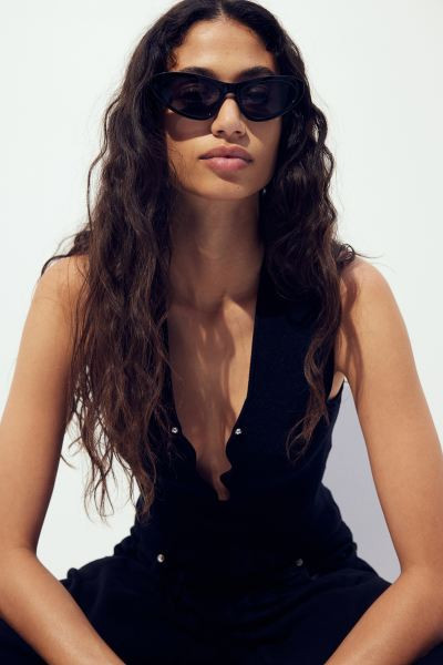 Cat Eye Sunglasses - Brown/tortoiseshell-patterned - Ladies | H&M US | H&M (US + CA)