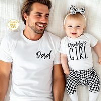 Daddy & Daughter Matching Shirts - Father's Day Gift Daddy's Girl Outfits | Etsy (US)