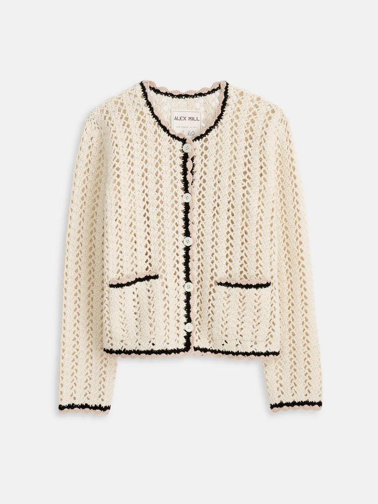 Ella Hand-Crochet Cardigan | Alex Mill