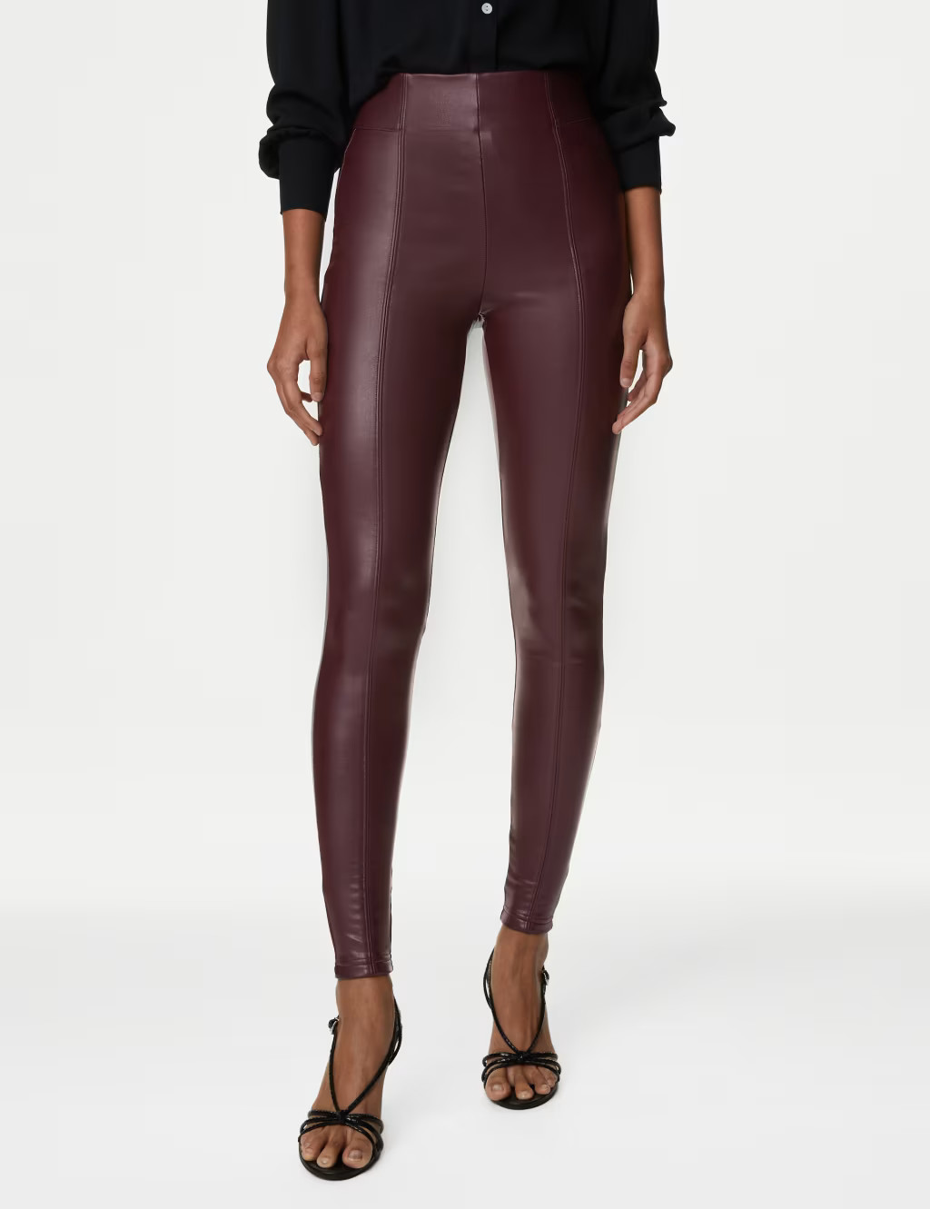 Leather Look High Waisted Leggings | Marks & Spencer (UK)
