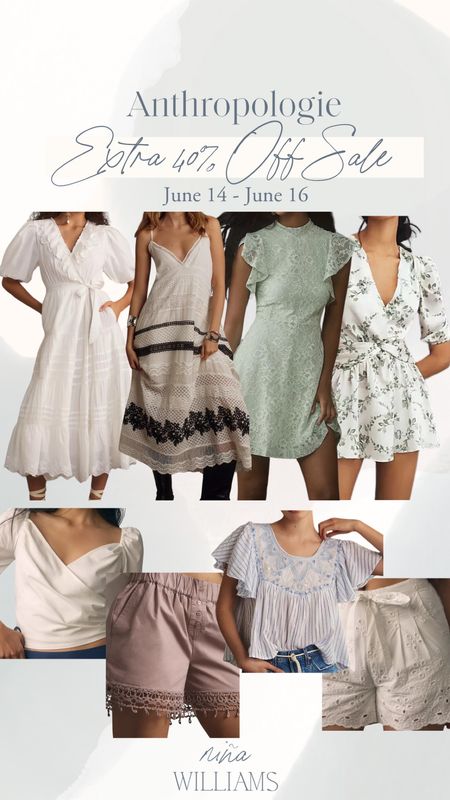 Anthro Extra 40% Off Sale! Summer fashion - summer dress - summer tops - white dress - white tops

#LTKFindsUnder100 #LTKSaleAlert #LTKWedding